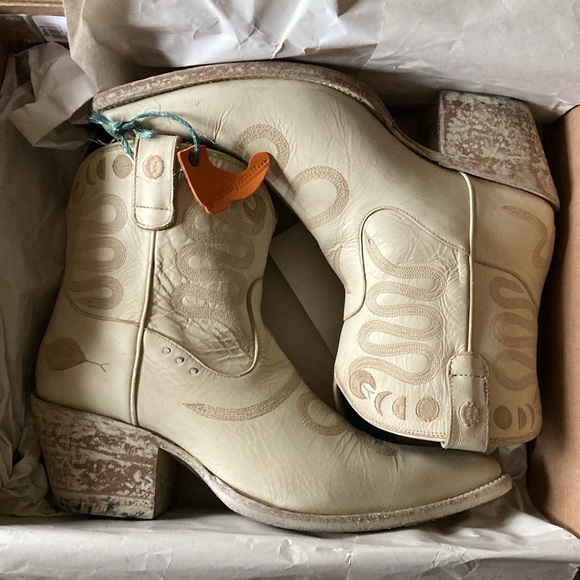 PSKaufman💫 Junction Eastern Boot Bone Playa Wash sz 11 - Picture 3 of 10